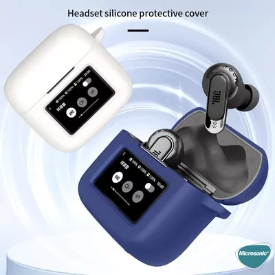 Microsonic JBL Tour Pro 3 Kılıf Askılı Mat Silikon Siyah