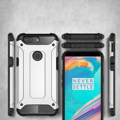 Microsonic OnePlus 5T Kılıf Rugged Armor Siyah