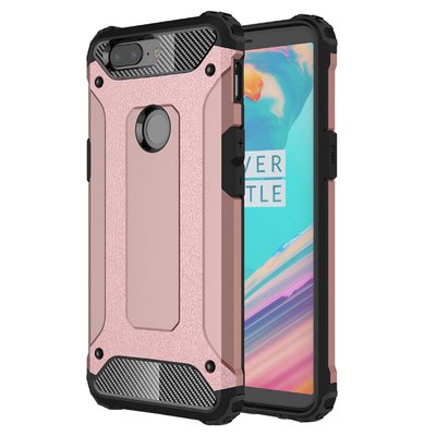 Microsonic OnePlus 5T Kılıf Rugged Armor Rose Gold