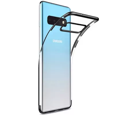 Microsonic Samsung Galaxy S10 Plus Kılıf Skyfall Transparent Clear Siyah