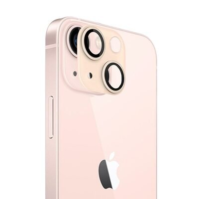 Microsonic Apple iPhone 13 V2 Kamera Lens Koruyucu Gold