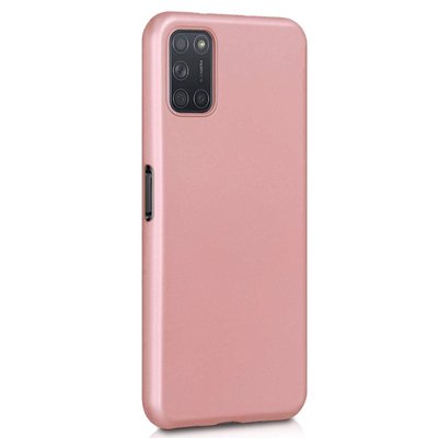 Microsonic Oppo A52 Kılıf Matte Silicone Rose Gold