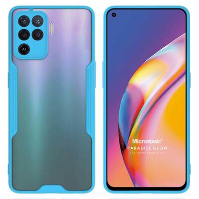 Microsonic Oppo Reno 5 Lite Kılıf Paradise Glow Turkuaz