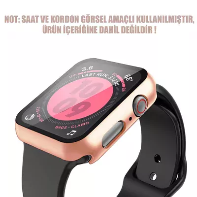 Microsonic Apple Watch Series 9 45mm Kılıf Matte Premium Slim WatchBand Rose Gold