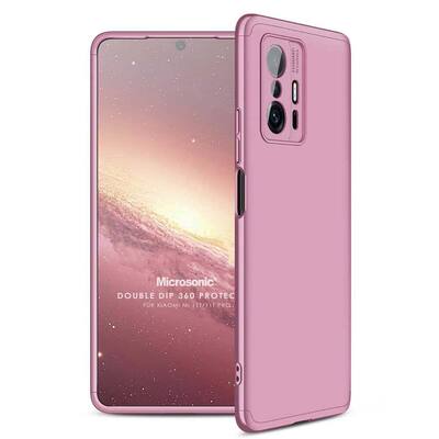 Microsonic Xiaomi Mi 11T Pro Kılıf Double Dip 360 Protective AYS Rose Gold