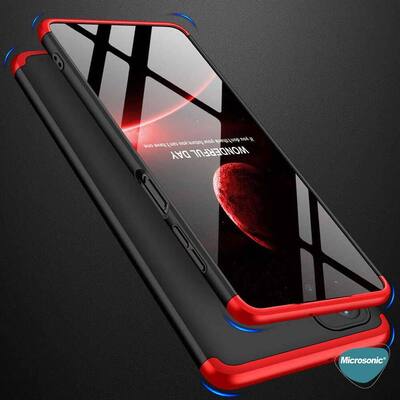 Microsonic Samsung Galaxy M52 Kılıf Double Dip 360 Protective AYS Siyah Mavi