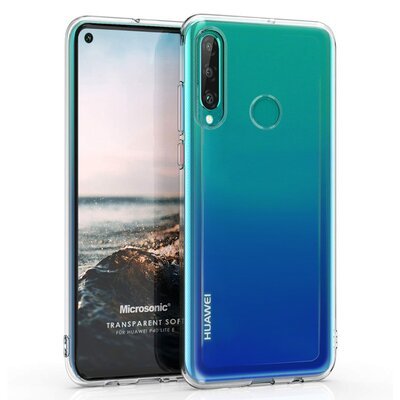 Microsonic Huawei P40 Lite E Kılıf Transparent Soft Beyaz