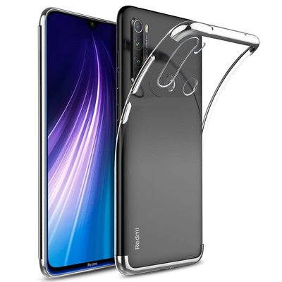 Microsonic Xiaomi Redmi Note 8 Kılıf Skyfall Transparent Clear Gümüş