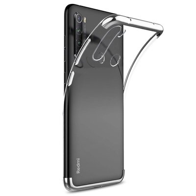 Microsonic Xiaomi Redmi Note 8 Kılıf Skyfall Transparent Clear Gümüş