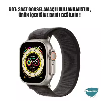 Microsonic Apple Watch SE 44mm Kordon Trail Loop Siyah