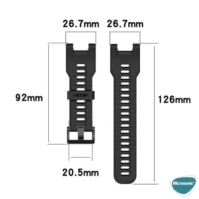 Microsonic Amazfit T-Rex Pro Kordon Silicone Sport Band Koyu Yeşil