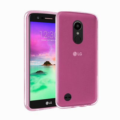 Microsonic LG K8 2017 Kılıf Transparent Soft Pembe