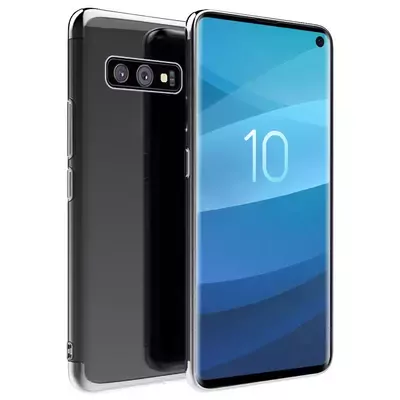 Microsonic Samsung Galaxy S10e Kılıf Skyfall Transparent Clear Gümüş