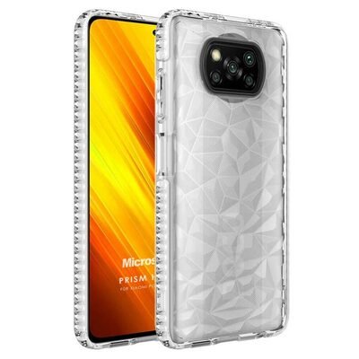 Microsonic Xiaomi Poco X3 NFC Kılıf Prism Hybrid Şeffaf