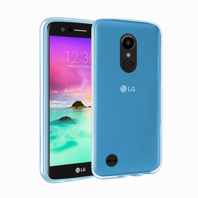 Microsonic LG K8 2017 Kılıf Transparent Soft Mavi