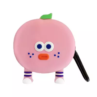 Microsonic Samsung Galaxy Buds 2 Pro Kılıf Cartoon Figürlü Silikon Elma Pembe