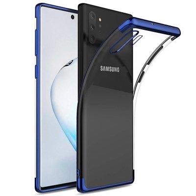 Microsonic Samsung Galaxy Note 10 Plus Kılıf Skyfall Transparent Clear Mavi