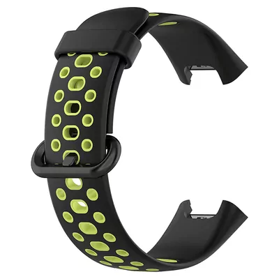 Microsonic Xiaomi Poco Watch Rainbow Band Kordon Siyah Yeşil