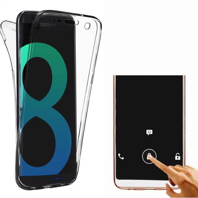 Microsonic Samsung Galaxy S8 Kılıf Komple Gövde Koruyucu Silikon Şeffaf