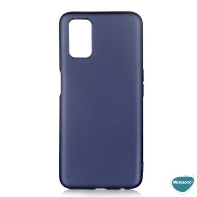 Microsonic Oppo A92 Kılıf Matte Silicone Lacivert