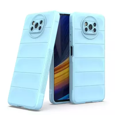 Microsonic Xiaomi Poco X3 Pro Kılıf Oslo Prime Mavi