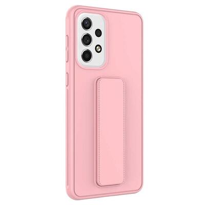 Microsonic Samsung Galaxy A73 5G Kılıf Hand Strap Pembe