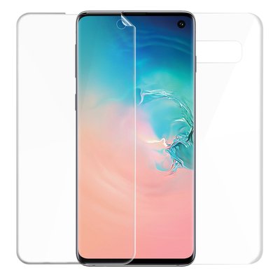 Microsonic Samsung Galaxy S10 Kavisli Ekran Koruyucu Film Seti - Ön ve Arka