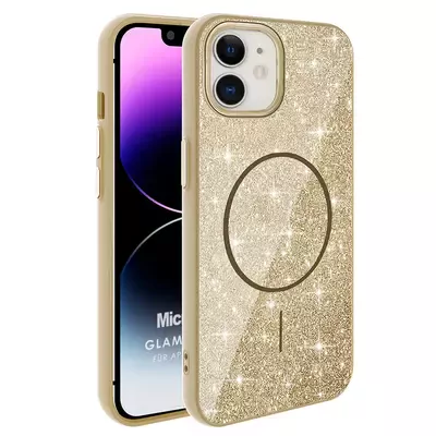 Microsonic Apple iPhone 11 Kılıf GlamGrip Luxe Gold