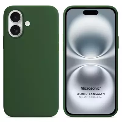 Microsonic Apple iPhone 17 Kılıf Liquid Lansman Silikon Koyu Yeşil