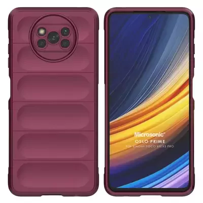 Microsonic Xiaomi Poco X3 Pro Kılıf Oslo Prime Bordo