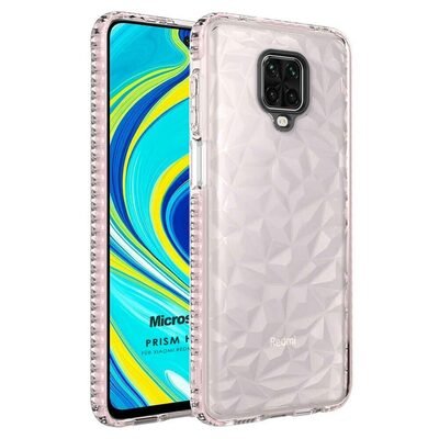 Microsonic Xiaomi Redmi Note 9 Pro Max Kılıf Prism Hybrid Pembe