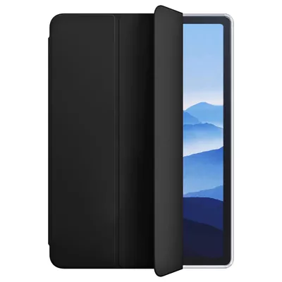 Microsonic Apple iPad Air 13 2025 Kılıf (A3268-A3269) Slim Translucent Back Smart Cover Siyah