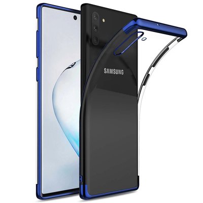 Microsonic Samsung Galaxy Note 10 Kılıf Skyfall Transparent Clear Mavi