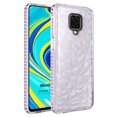 Microsonic Xiaomi Redmi Note 9 Pro Max Kılıf Prism Hybrid Mor