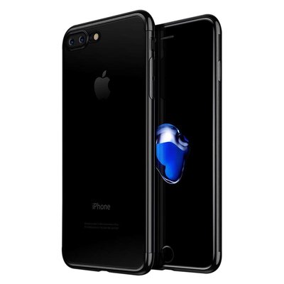 Microsonic Apple iPhone 8 Plus Kılıf Skyfall Transparent Clear Siyah