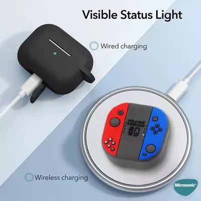 Microsonic Samsung Galaxy Buds 2 Pro Kılıf Cartoon Figürlü Silikon Nintendo Switch