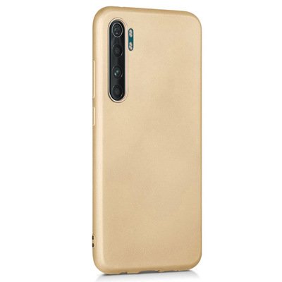 Microsonic Xiaomi Mi Note 10 Lite Kılıf Matte Silicone Gold