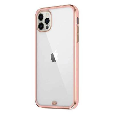 Microsonic Apple iPhone 13 Pro Kılıf Laser Plated Soft Pembe