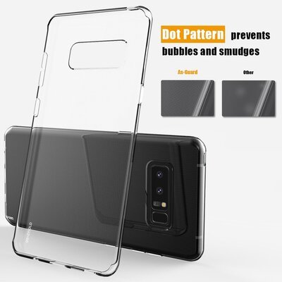 CaseUp Samsung Galaxy Note 8 Kılıf Transparent Soft Beyaz