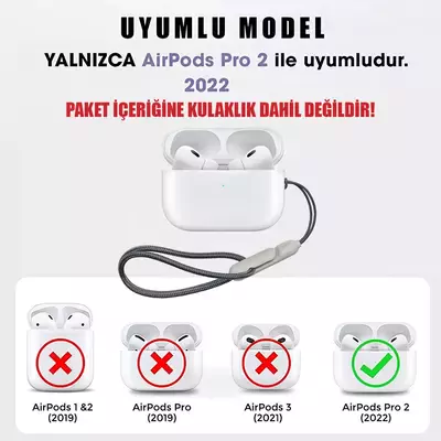 Microsonic AirPods Pro 2.Nesil Incase Lanyard Kılıf Askı İpi