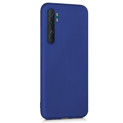 Microsonic Xiaomi Mi Note 10 Lite Kılıf Matte Silicone Lacivert