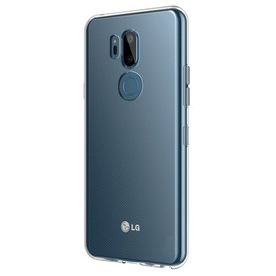 Microsonic LG G7 ThinQ Kılıf Transparent Soft Beyaz