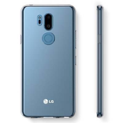 Microsonic LG G7 ThinQ Kılıf Transparent Soft Beyaz