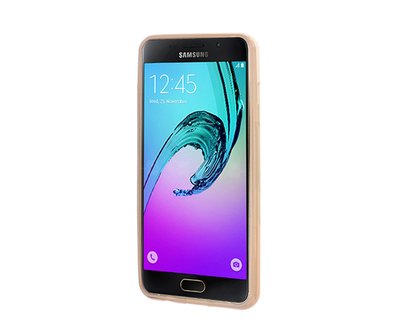 CaseUp Samsung Galaxy A5 2016 Lazer Kesim Silikon Kılıf Gold