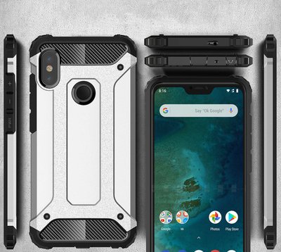 CaseUp Xiaomi Mi A2 Lite Kılıf Tank Gümüş