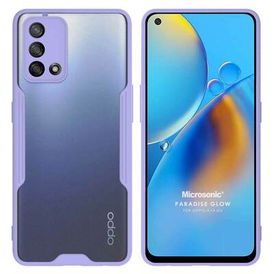 Microsonic Oppo A74 4G Kılıf Paradise Glow Lila