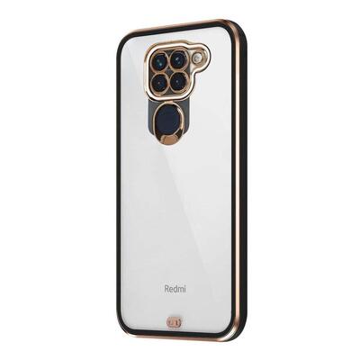 Microsonic Xiaomi Redmi Note 9 Kılıf Laser Plated Soft Siyah