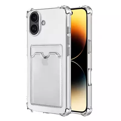 Microsonic Apple iPhone 17 Card Slot Shock Kılıf Şeffaf