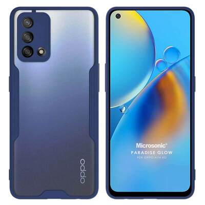 Microsonic Oppo A74 4G Kılıf Paradise Glow Lacivert