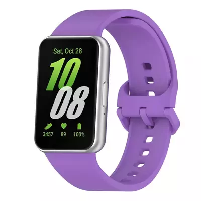 Microsonic Samsung Galaxy Fit 3 Kordon Silicone Sport Band Lila